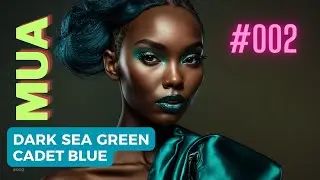 Inspire Make Up - use Cadet Blue, Burly Wood & Dark Sea Green colors #002