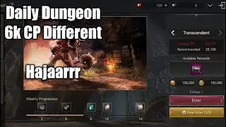 Different 6k CP | Daily Dungeon Transcendent | Bless Mobile