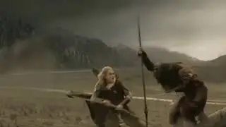Legolas kills the Oliphaunt