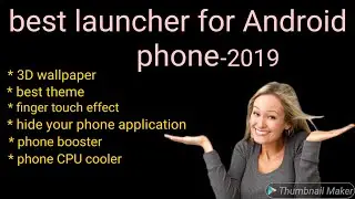 Best Android launcher, live wallpaper, CPU cooler, phone booster, and application hider. All rounder