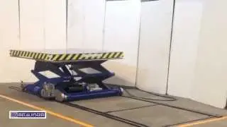 MESA ELEVADORA SOBRE RAILES - LIFT TABLE ON RAILS - MS METALSYSTEM SL