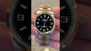 Rolex Explorer 36mm Two Tone Yellow Gold 124273 #rolex #trending #foryou #explorer #like #awesome