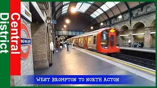 London Underground Journey - West Brompton to North Acton via Notting Hill Gate