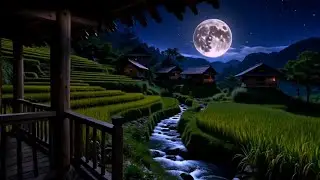 😴🦗 Sleep Better Tonight | Night Music with Crickets Ambience