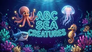 Spooky ABC Sea Creatures 🐙🌊 | Learn Alphabets with Cute Ocean Animals | Kids ABC Song