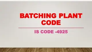 Batching Plant Code l IS CODE-4925@CivilEnggWorks