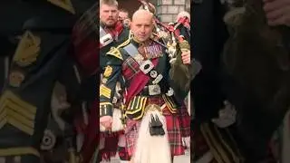 Black Watch Pipes and Drums 3 SCOTS come to Edinburgh #shorts #army #scotland #pipeband