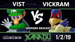 S@X 283 SSBM - Vickram (Falco) Vs. Vist (Luigi) Smash Melee Winners Round 2