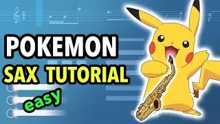 Pokemon Theme (Gotta Catch 'Em All!) Sax Tutorial | Saxplained