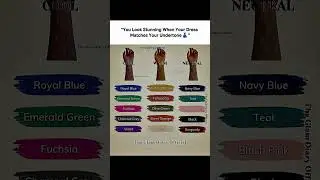 How to Choose Best Dress Colors for Dark Skin Undertones 👗#DarkSkinFashion #MelaninFashion #ootd