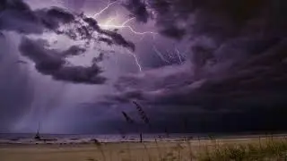 OBX Sounds - Serene Rain & Thunderstorm Soundscape in Nags Head, NC | Relaxing Beach Ambience