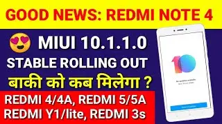 Redmi note 4 miui 10.1.1.0 Stable Update is rolling out | Redmi note 4 miui 10 Global stable Update