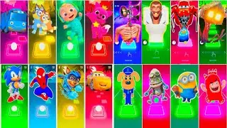 McQueen ,Thomas vs siren head vs skibidi toiled vs paw patrol,sonic tilehop coffin dance #tileshop
