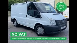 2012 FORD TRANSIT 2.2L DIESEL WHITE SHORT WHEEL BASE - 144K MILES