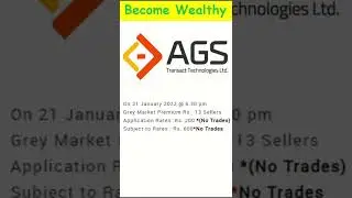💥AGS Transact Technologies Ltd IPO🔥Subscription Status💰GMP Day 3