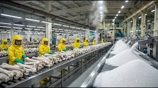 Inside the Modern Sugar Refinery &ndash; How White Sugar Is Purified with Animal Bones (Full Process)