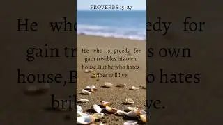 PROVERBS 15 : 27              #englishbiblestudy #englishbiblepromise