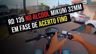 Rd 135 no Alcool do Maicon, Acerto do carburador mikuni 32mm flat, a moto ficou top de mais.