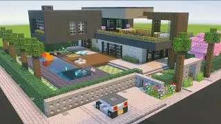 Minecraft - Como construir uma Casa Moderna 9 - MANYACRAFT