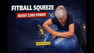 Fitball Cross-Pattern Squeeze: Activate Your Core Fast!