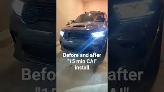 small cut about halfway before LMI Cold air intake and after