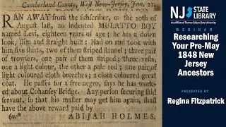 Researching Your Pre May 1848 New Jersey Ancestors