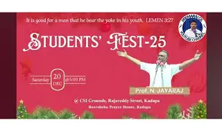 BRO. Prof. N. JAYARAJ A Small story in students feast kadapa.