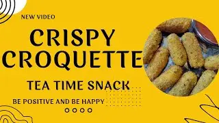 CRISPY POTATO CROQUETTE WITH CREAMY SAUCE 💗✨️