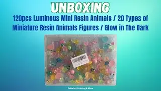 Unboxing 120pcs Luminous Mini Resin Animals #amazonfinds