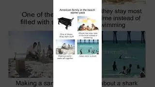 American family at the beach starter pack meme #Memes