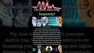 RINGING IN THE EARS👂🛸 #spiritualawakening #growthmindset #selfmastery #evolve #1111 #masteryourself