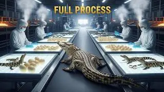 Inside the Giant Crocodile Farming Facility: From Hatchery to Export-Ready Crocodiles (Full Process)
