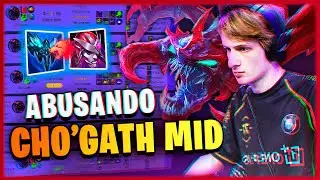 😎 ¡NEMESIS NO PARA DE JUGAR *Cho'Gath MID* en KOREA con los NUEVOS BUFFOS!