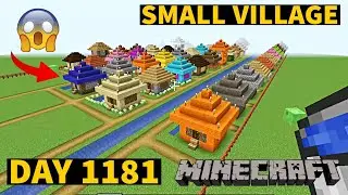 I build Small Village in Minecraft Creative mode 2023 Day 1181