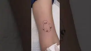 Fineline linework tattoo process artist Ziv #tattootutorial #tattooapprentice #howtotattoo #outline