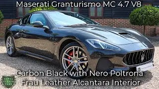 Maserati Granturismo MC 4.7 V8 registered August 2019 (19) finished in Carbon Black