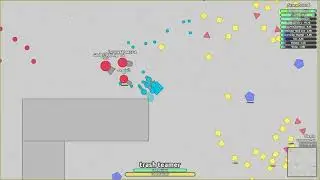Diep.io - fresh idiot vs teamers in maze