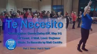 Linedance  -  Te Nescesito  -  Demo & Teach