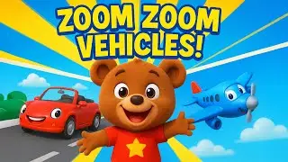 Cars, Train, Plane & Boat! 🚗🚂✈️ | The Transport Song for Kids | Learn Vehicles & Counting