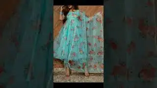 Organza frock suit design//latest organza printed frock suit design 2022#organzafrock#designerfrock