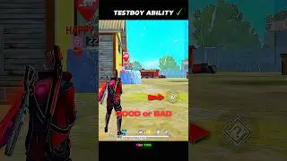 Testboy Character Ability Test 🔥 Good or Bad #shorts #freefire