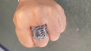 Mechanical Silver Biker Ring