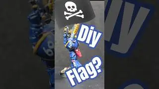 С помощью скретча создайте флаг для миниатюрных фигурок #spacemarine2 #spacemarines #warhammer40k...