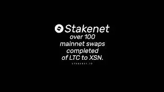 Stakenet over 100 mainnet swaps completed of LTC to XSN.