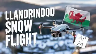 Magical Snow-Covered Wales &ndash; Epic Aerial Drone Views over Llandrindod Wells in Winter