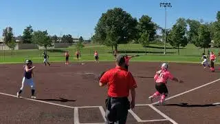 Hustle Catch (CF) + Throw Home, Lorelai Gilbreath #00, 14u Softball, Fall 2025