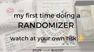 My first RANDOMIZER! ⚠️ WARNING- Hot mess!! WATCH AT YOUR OWN RISK! ☠️ Trying to allocate $317!! 😵‍💫
