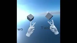Hand Tracking Gesture Recognition in #VR, built with Needle Engine and #Unity in #WebXR
