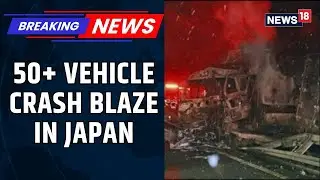 1 Dead, 26 Injured After Massive 50 Vehicle Pileup On Japan Expressway Triggers Fire | News18