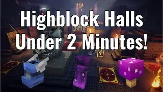 MINECRAFT DUNGEONS HIGHBLOCK HALLS IN UNDER 2 MINUTES (1:58.533) [WR]